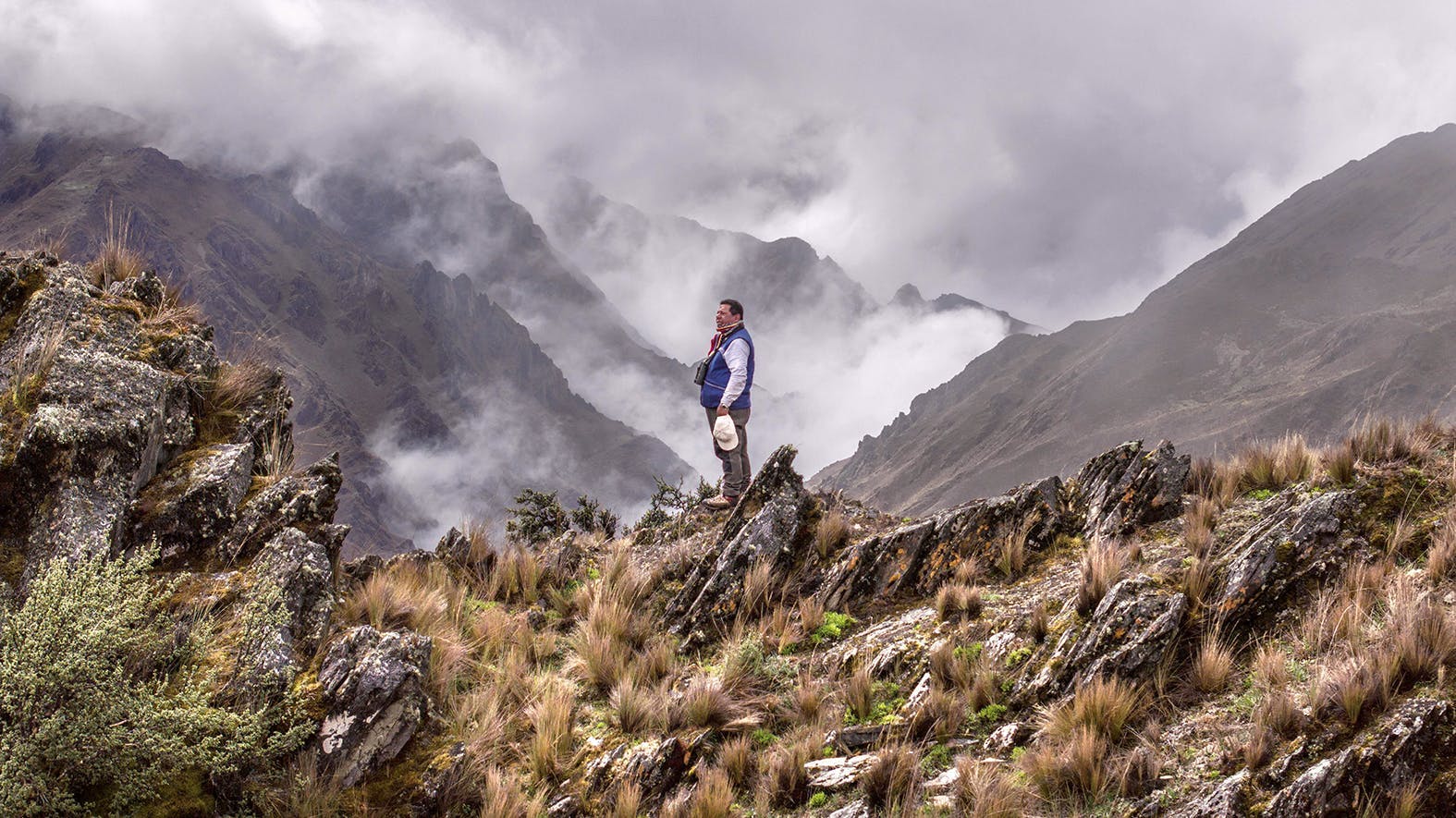 hiking nature outdoors person wilderness mountain range peak slope scenery walking